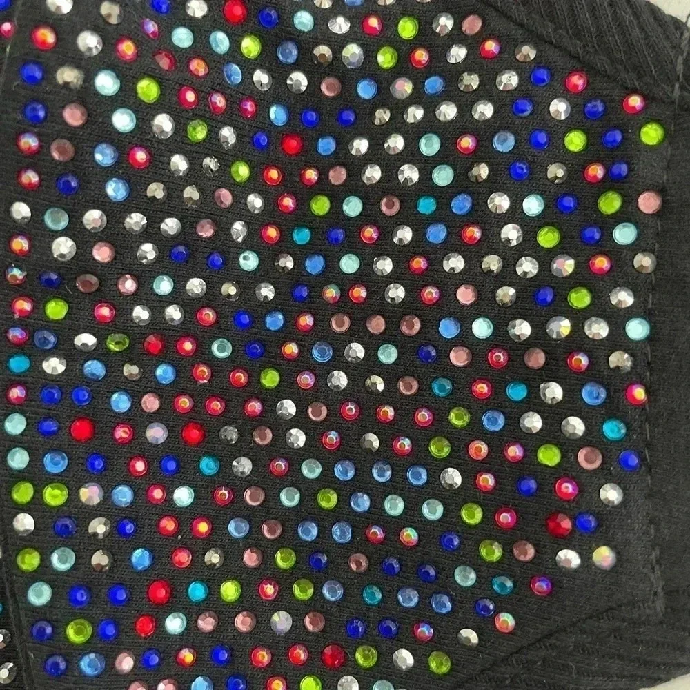 𝅺NEW‎ rainbow bedazzled face mask